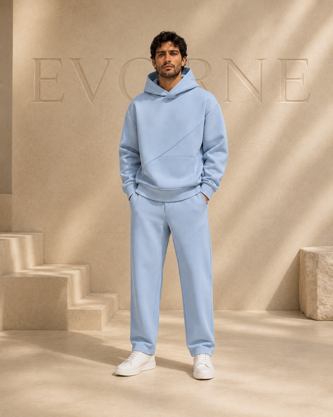 SIGNATURE HOODIE — Light Blue